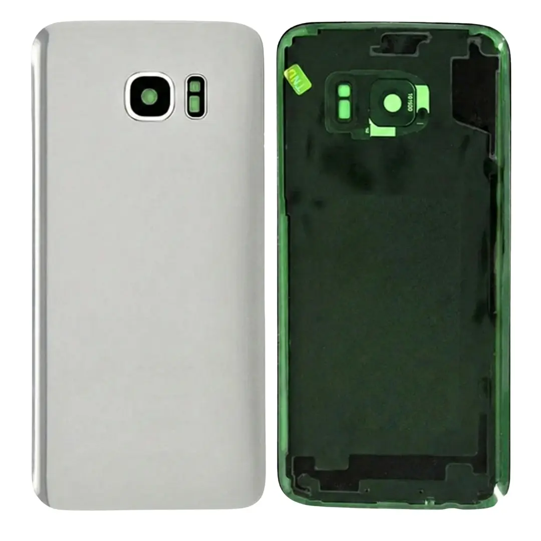 Back Glass Samsung Galaxy S7 with Camera Lens Silver